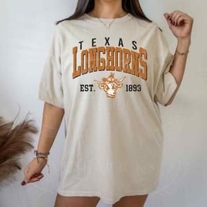 Vtg Style 1893 Texas Longhorns Texas Style University Of Texas Shirt